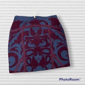 Free People velvet mini skirt! Worn once.. Sz SP Elastic waist, stretchy.